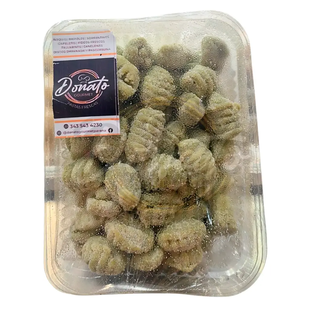 ÑOQUIS ESPINACA (Band. x 500 Gr.)