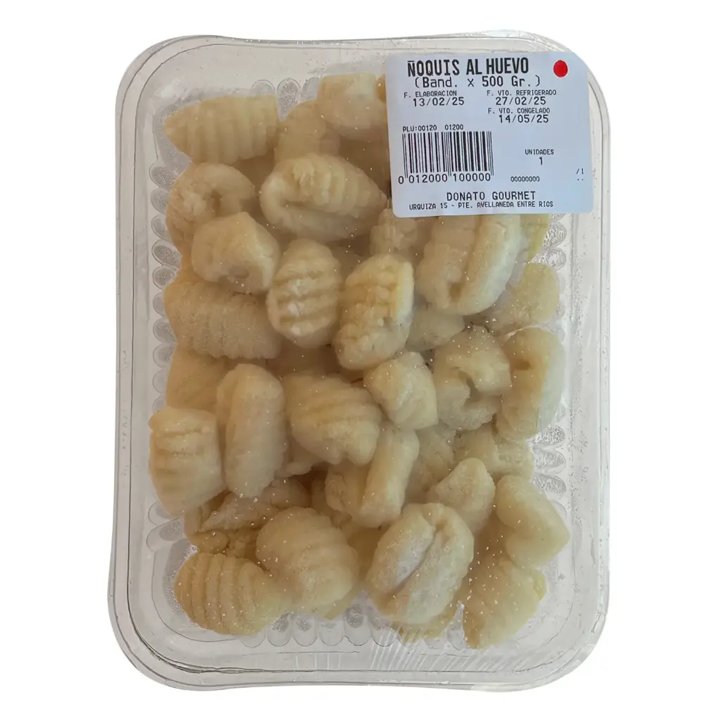 ÑOQUIS AL HUEVO (Band. x 500 Gr.)