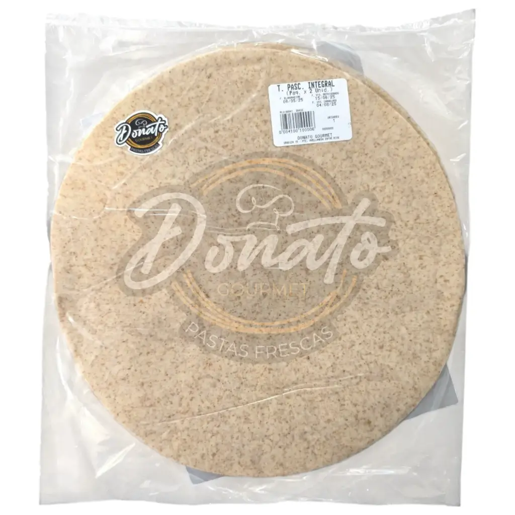 TAPA PASCUALINA INTEGRAL (30 CM) (Paq. x 2 Unid)