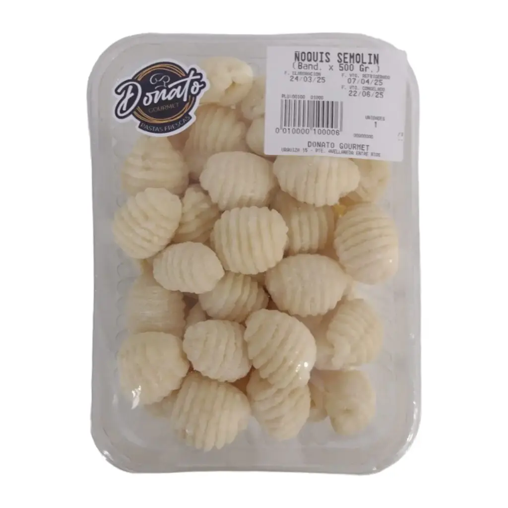 OFERTA X 2 ÑOQUIS SEMOLIN (Band. x 500 Gr.)