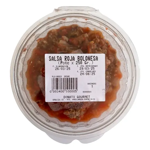 [09340] SALSA ROJA BLOÑESA (Pote x 250 Gr.)